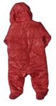 Červená šusťáková zimní kombinéza s kapucí zn. M&S