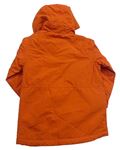 Oranžová šusťáková zateplená bunda s kapucí  zn. Next 