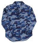 Modrá army riflová košile M&Co.