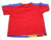 Modro-červené pyžamové tričko s obrázkem zn. Bhs