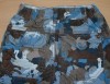 Modro- hnědé plátěné oteplené kalhoty zn. H&M