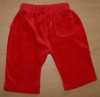 Červené sametové kalhoty zn. Mothercare