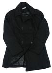 Černý vlněný podšitý kabát Debenhams