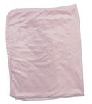 Růžová chlupatá deka 