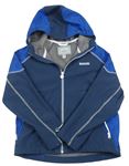 Tmavomodro/šedo-modrá softshellová bunda s kapucí REGATTA