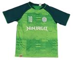Zelené vzorované sportovní tričko s Ninjago H&M