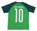 Zelené vzorované sportovní tričko s Ninjago zn. H&M
