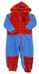 Modro-červená chlupatá kombinéza s kapucí - Spider-man Marvel