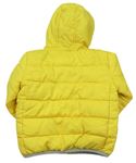 Žlutá šusťáková zimní bunda s kapucí zn. Nutmeg