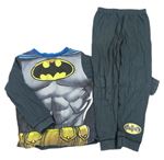 Šedo-tmavošedo-modré pyžamo s Batmanem 
