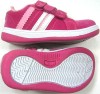 Outlet - Růžové semišové botasky s kytičkami zn. Mothercare vel. 20,5