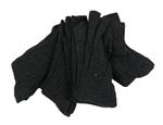 5x - Tmavošedé melírované žebrované ponožky vel. 23-26