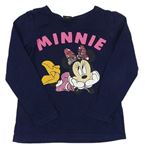 Tmavomodré triko s Minnie Disney