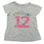 Dívčí trička s krátkým rukávem velikost 110