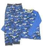 Modro-army pyžamo M&S