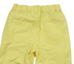 Žluté plátěné kalhoty