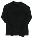 Černé vzorované funkční triko Kipsta