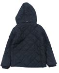 Černá prošívaná šusťáková jarní zateplená bunda s odepínací kapucí zn. Rebel