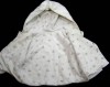 Bílá fleecová zateplená oboustranná bundička s kapucí zn. Marks&Spencer