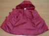 Růžový semišový zateplený kabátek s kapucí zn. Ladybird