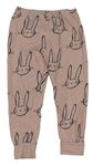 Starorůžové pyžamové kalhoty s králíky George