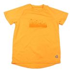 Neonově oranžové sportovní tričko s loukou 
