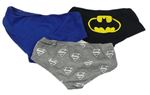 3x Safírové kalhotky Superman + Šedé kalhotky Superman + Černé kalhotky Batman zn. H&M