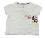 Bílé tričko s Mickey mousem Disney