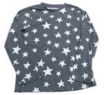 Šedé fleecové pyžamové triko s hvězdičkami F&F