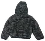 Černo-tmavohnědá army šusťáková prošívaná zateplená bunda zn. Primark