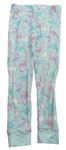 Mintovo-barevné pyžamové kalhoty s dinosaury George