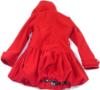 Červený pod/zimní kabátek s kapucí 