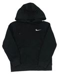 Černá mikina s logem a kapucí Nike