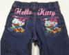 Modré riflové kalhoty s Hello Kitty 