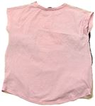 Smetanovo-světlebéžovo/růžové tričko s holčičkou a balonky zn. George
