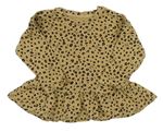 Béžové triko s leopardím vzorem Matalan