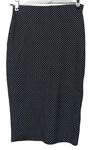 Dámská černo-bílá vzorovaná pouzdrová sukně H&M