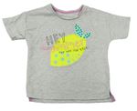 Dívčí trička s krátkým rukávem velikost 116, Nutmeg