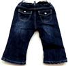 Modré riflové kalhoty s páskem zn. H&M