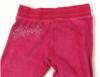Růžové sametové kalhoty s písmenky HSM zn. Disney