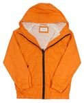 Oranžová šusťáková jarní bunda s kapucí Reserved