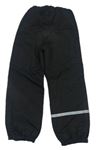 Černé šusťákové funkční kalhoty zn. H&M