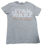Šedé melírované tričko se Star Wars M&S