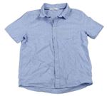 Modro-bílá pruhovaná košile s puntíky H&M
