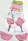 Outlet - Bílo-růžové ponožky s Fifif vel. 27-30