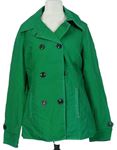 Dámský zelený plátěný jarní krátký kabát S. Oliver 