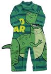 Zelený pruhovaný UV overal s dinosaurem - Toy Story George 