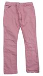 Růžové plátěné skinny kalhoty Denim Co.