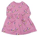 Růžové bavlněné šaty s ježky M&S