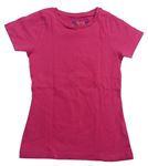 Levné dívčí trička s krátkým rukávem velikost 128, Yd.